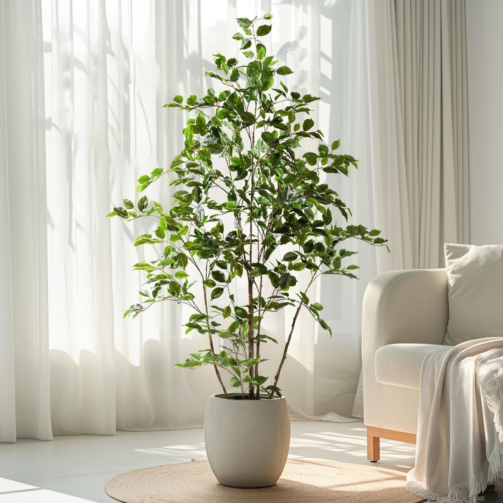 Bailikang Artificial Ficus Tree 5FT Large Faux Potted Plant Indoor New Box
